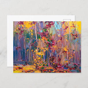 Maple Saplings October   Tom Thomson   Postcard