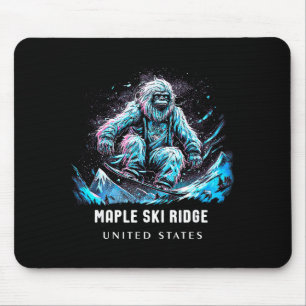 Maple ski ridge united states ski skiing skier mouse mat
