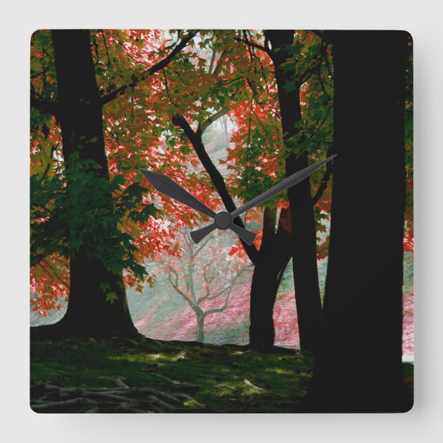 Maple Square Wall Clock (Front)