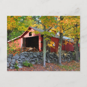 Maple Sugar House in Autumn Postcard