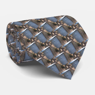 Maple Sugar Sap Bucket Nature Pattern Tie