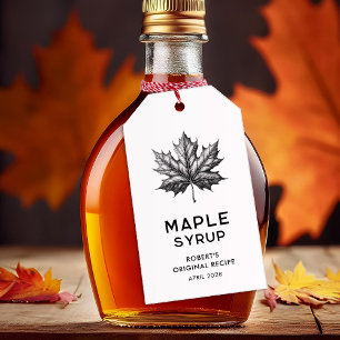 Maple syrup canning gift tags