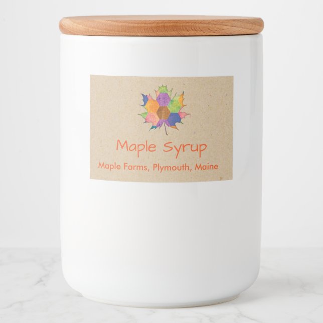 Maple Syrup Canning Label (Front)