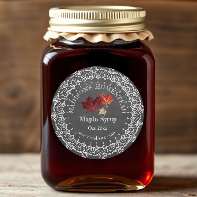 Maple Syrup | Country Rustic Classic Round Sticker (Creator Uploaded)