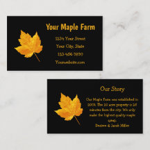 Maple Syrup Farm Gold Yellow Black Country Rustic