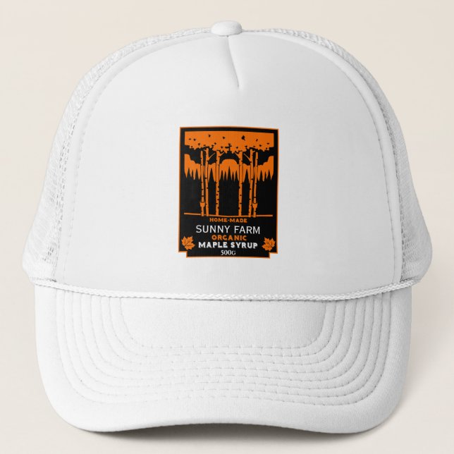 Maple Syrup Farmers Market Trucker Hat (Front)