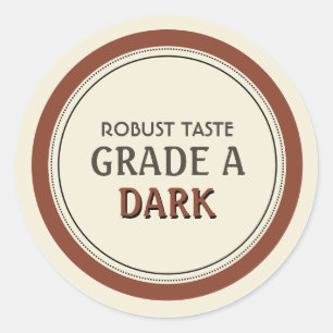 Maple Syrup Grading Label Dark