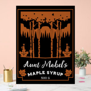Maple Syrup Home Made Editable Acrylic Sign