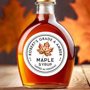 Maple syrup label