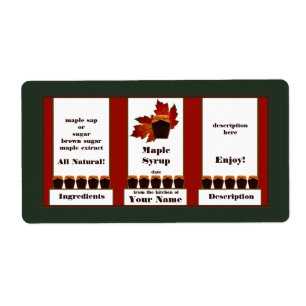 Maple Syrup Label 3
