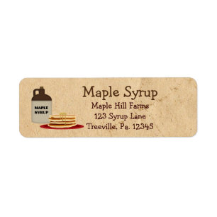 Maple Syrup Label Small