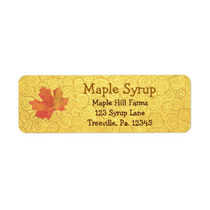 Maple Syrup Label Small