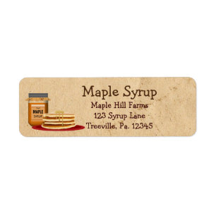 Maple Syrup Label Small Label