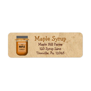 Maple Syrup Label Small Product Label
