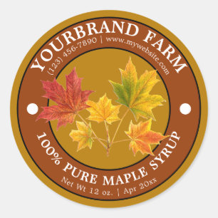 Maple Syrup Label Template