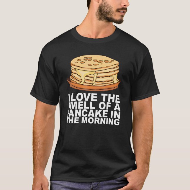 Maple Syrup Pancake Breakfast Design For A Pancake T-Shirt (Front)