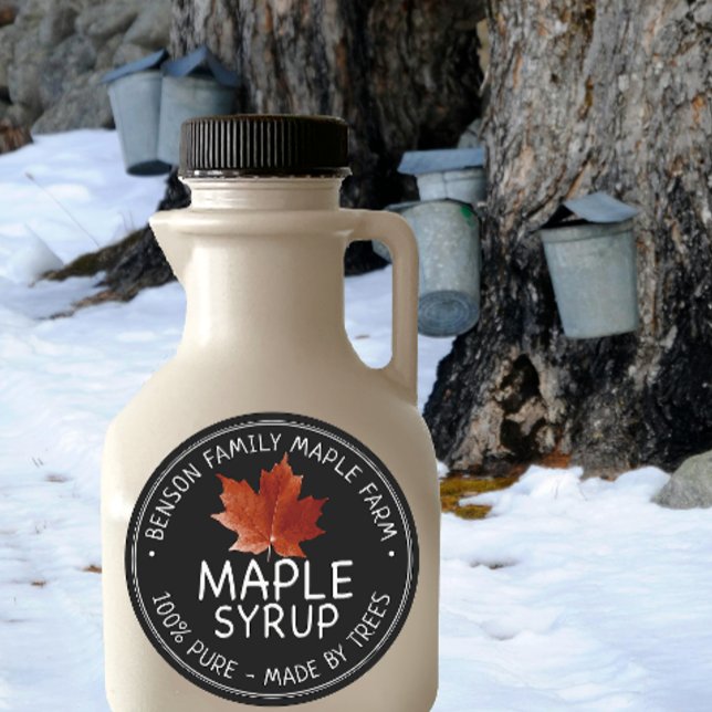 Maple Syrup Product Label 100% PURE -MADE BY TREES (Creator Uploaded)
