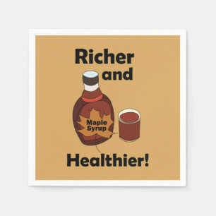 Maple Syrup Richer And Healthier Party Napkin