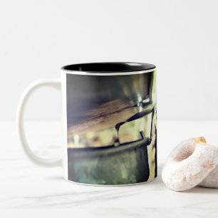 Maple Syrup Sugar Sap Running Bucket Nature  Two-Tone Coffee Mug