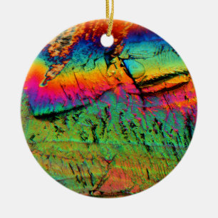maple syrup under a microscope ceramic tree decoration