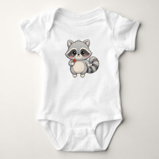 Maple the Racoon Baby Bodysuit — Cute Woodland An