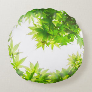 Maple tree tree leaf twig texture round cushion