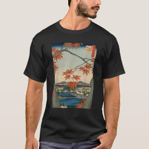 Maple Trees Autumn Momiji Japanese art Landscape i T-Shirt