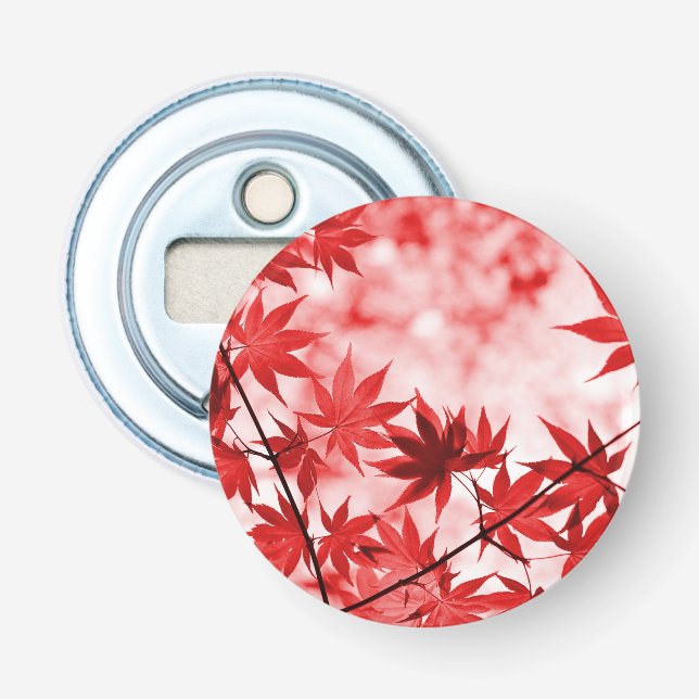 Maple Trees Leaves Design-29997 Bottle Opener (Front)