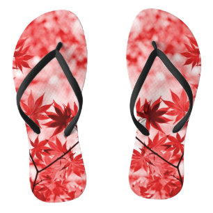 Maple Trees Leaves Design-29997 Flip Flops