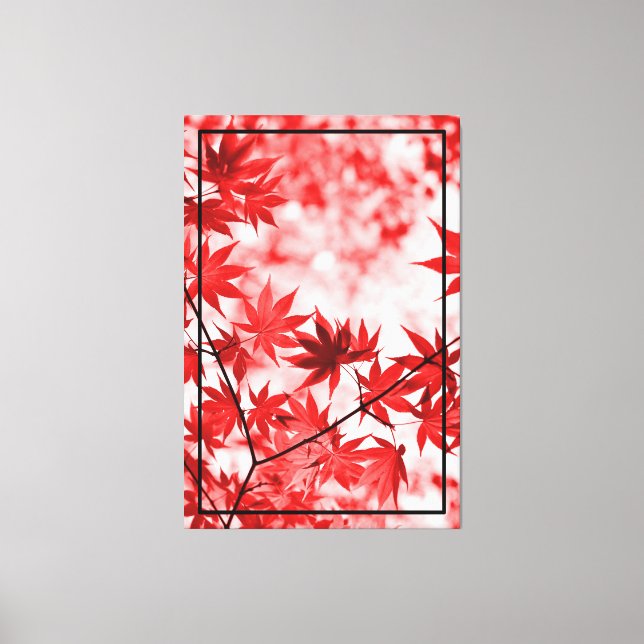 Maple Trees Leaves Design  Canvas Print (Front)