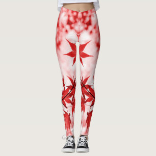 Maple Trees Leaves Design  Leggings