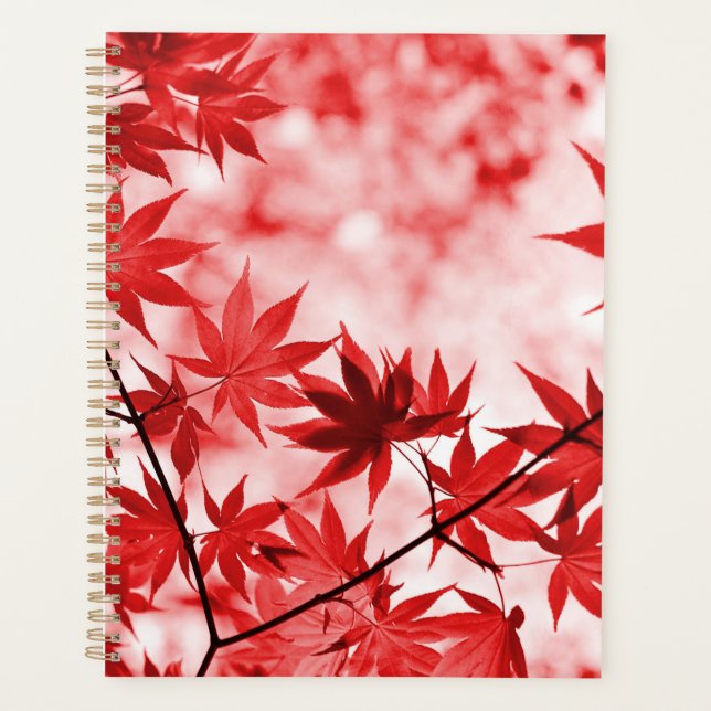 Maple Trees Leaves Design  Planner (Front)