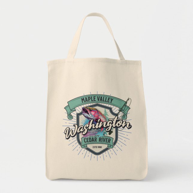 Maple Valley  (Cedar River), Washington Tote Bag (Front)
