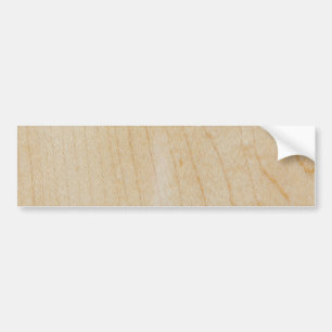 Maple wood bumper sticker