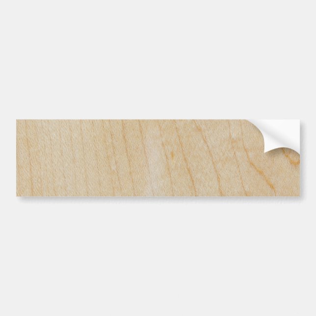 Maple wood bumper sticker (Front)
