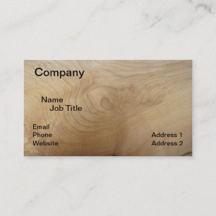 Maple Wood Print Business Cards, 3.5" x 2.0" Card