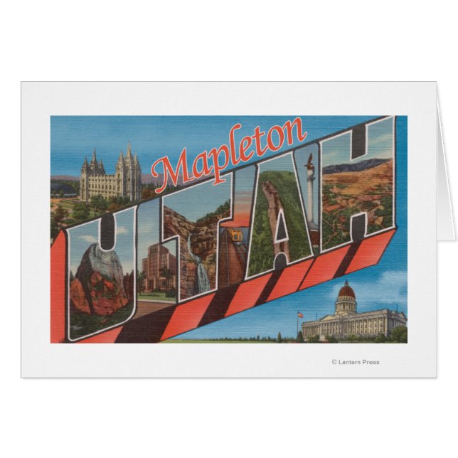 Mapleton, Utah - Large Letter Scenes (Front Horizontal)