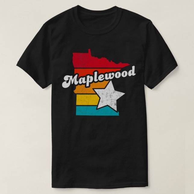 Maplewood Minnesota Vintage Distressed Souvenir 2 T-Shirt (Design Front)