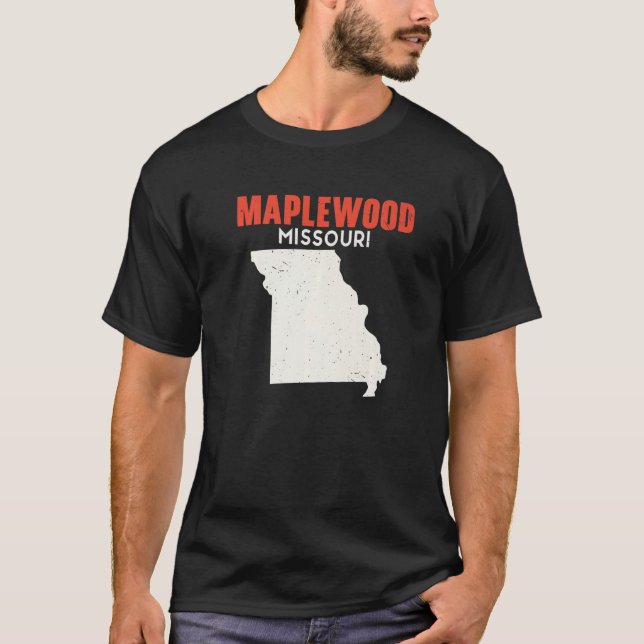 Maplewood Missouri USA State America Travel Missou T-Shirt (Front)