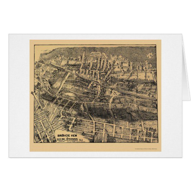 Maplewood, NJ Panoramic Map - 1910 (Front Horizontal)