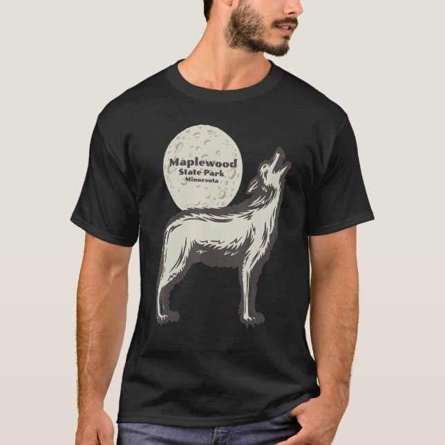 Maplewood State Park Minnesota MN Wolf Moon Vacati T-Shirt (Front)