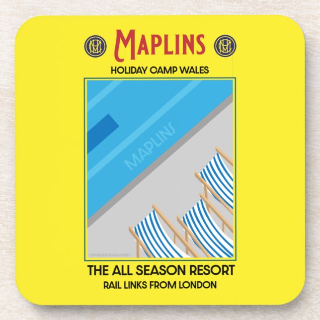Maplins Vintage British Holiday Camps  Coaster (Front)