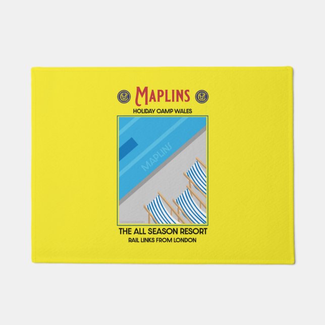 Maplins Vintage British Holiday Camps  Doormat (Front)