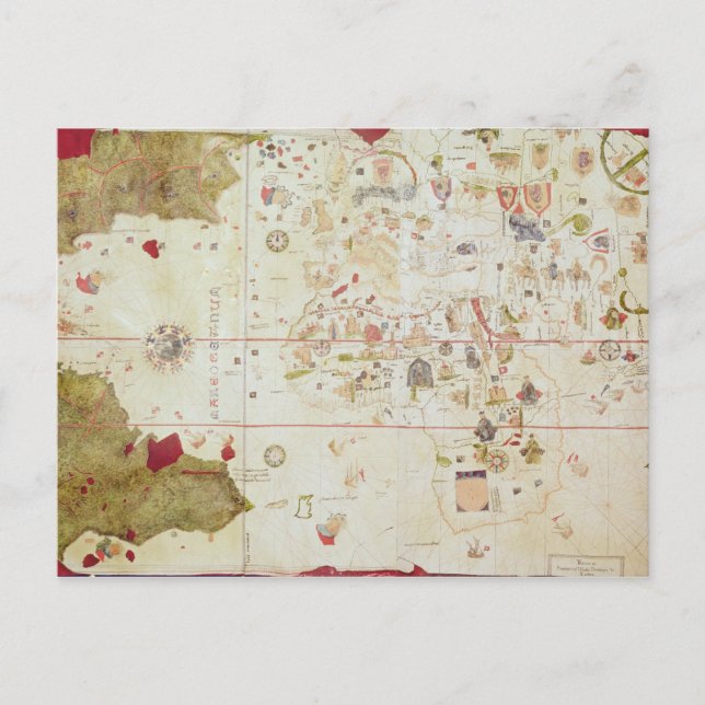 Mappa Mundi, 1502 Postcard (Front)
