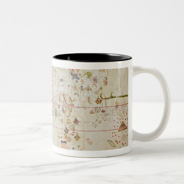 Mappa Mundi, 1502 Two-Tone Coffee Mug (Right)