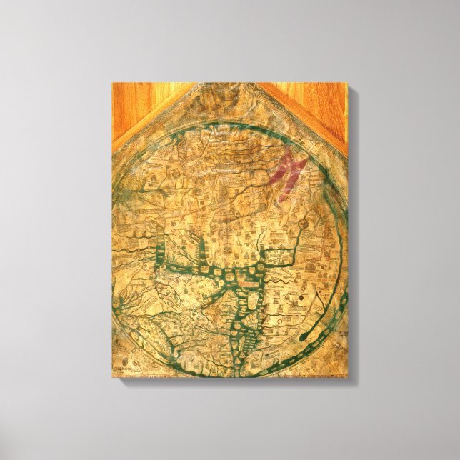Mappa Mundi, c.1290 Canvas Print (Front)