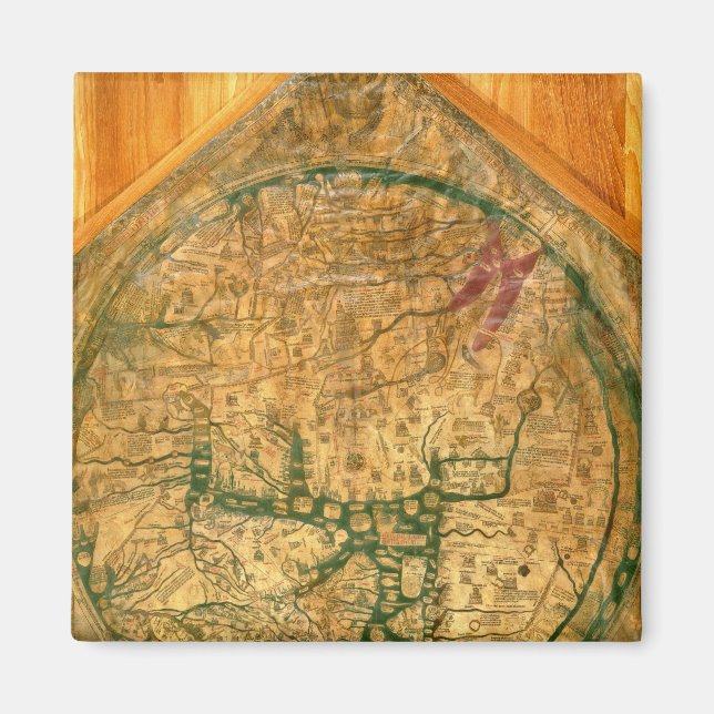 Mappa Mundi, c.1290 Magnet (Front)