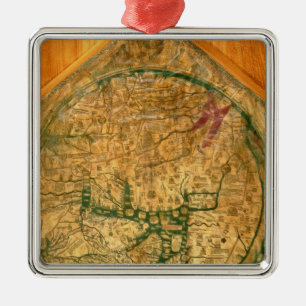 Mappa Mundi, c.1290 Metal Tree Decoration