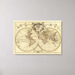 Mappemonde Canvas Print