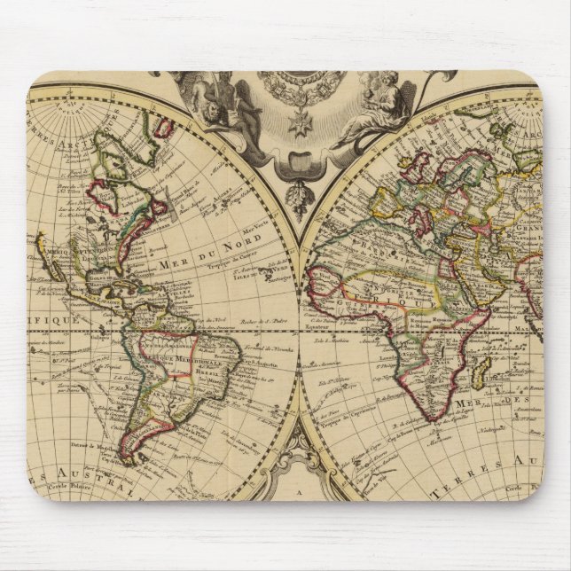 Mappemonde Mouse Mat (Front)